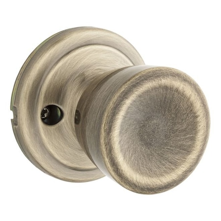 Kwikset Abbey Knob Interior Single Cylinder Handleset Trim, Satin Brass Blackened 966A-5GC